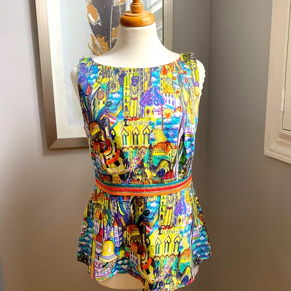 Anthropologie Weston Petites Peplum Top